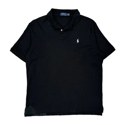Polo By Ralph Lauren Polo Shirt - Large Black Cotton