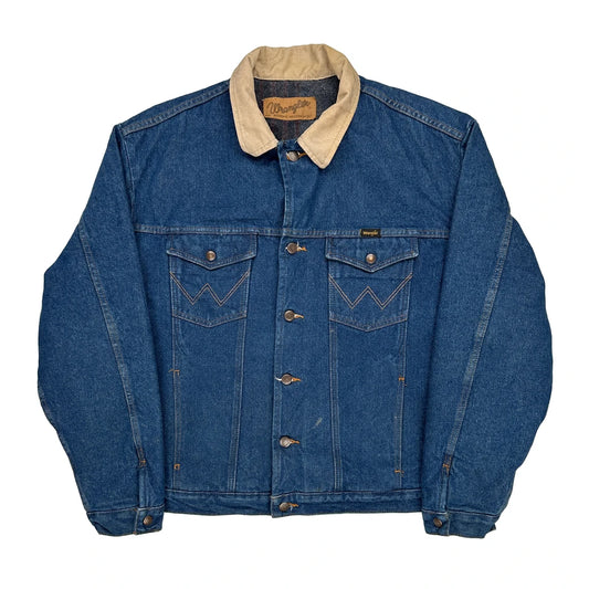 Wrangler Denim Jacket - XL Blue Denim