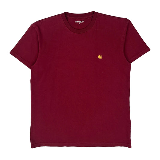 Carhartt T-Shirt - Medium Burgundy Cotton