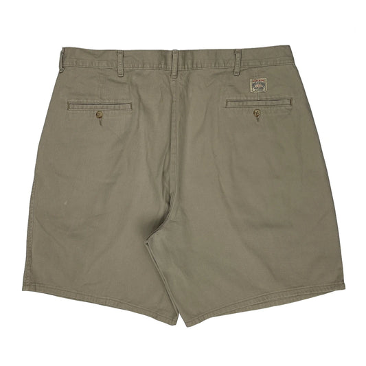 Made In USA Polo By Ralph Lauren Double Pleated Chino Shorts - 38W 7L Beige Cotton