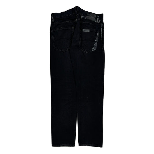 Vintage Armani Exchange Slim Fit Jeans - 32W 32L Black Cotton Blend