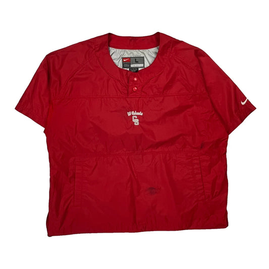 Wolfpack Nike Windbreaker - Large Red Polyester
