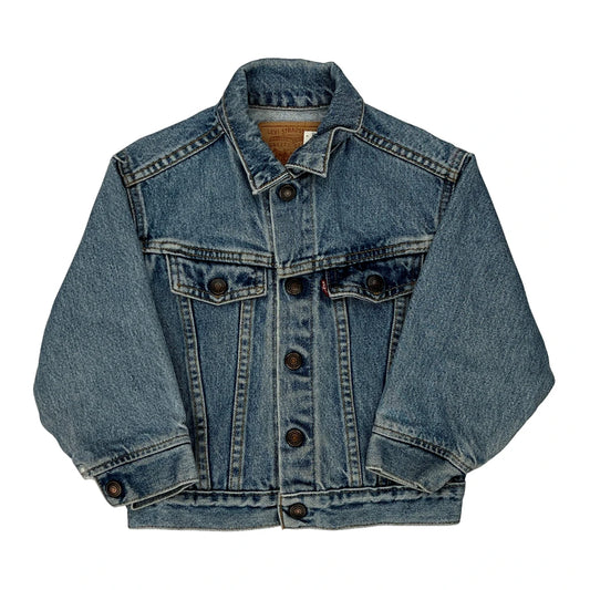 Age 4 Levis Denim Jacket - Small Blue Cotton