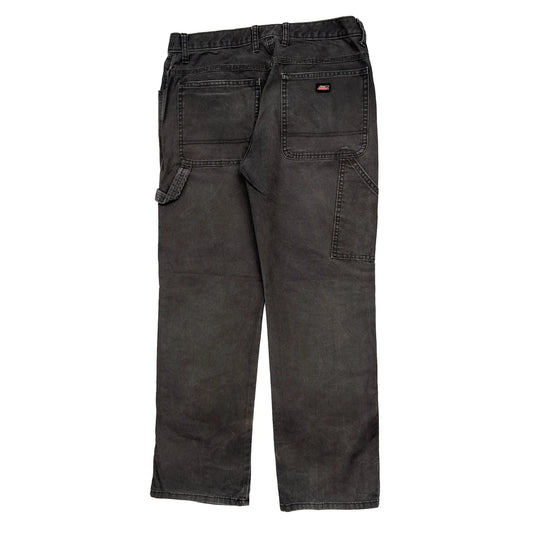 Dickies Carpenter Trousers - 33W 32L Grey Cotton