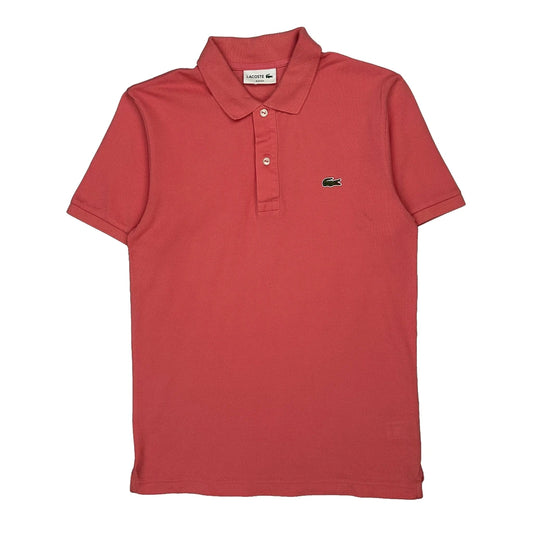 Lacoste Slim Fit Polo Shirt - Small Red Cotton