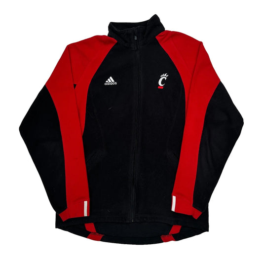 Vintage University Of Cincinnati Adidas Track Jacket - Medium Black Polyester