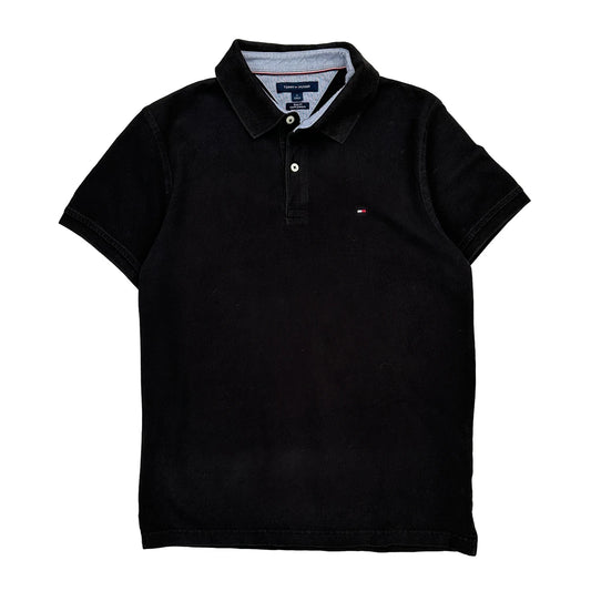 Tommy Hilfiger Slim Fit Polo Shirt - Medium Black Cotton