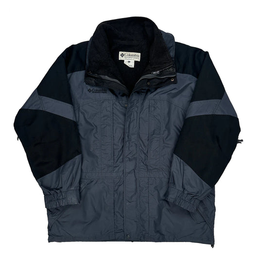Vintage Columbia Ski Jacket - XL Grey Polyester
