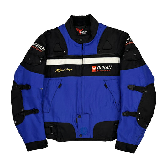 Motor Sports Duhan Graphic Jacket - Medium Black Polyester