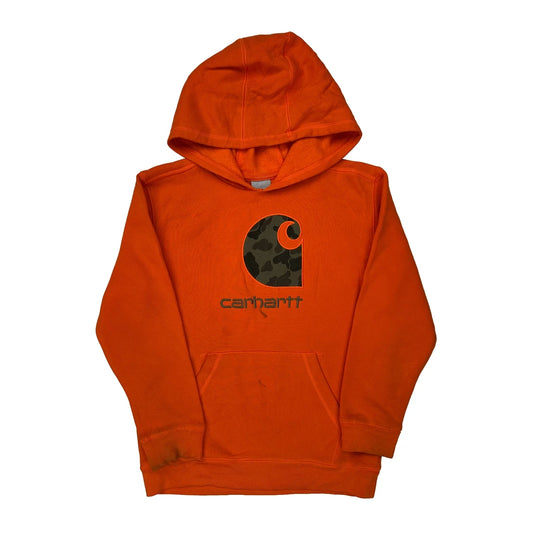 Age 10-12 Carhartt Hoodie - Medium Orange Cotton