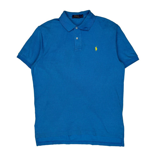 Vintage Polo By Ralph Lauren Polo Shirt - Large Blue Cotton