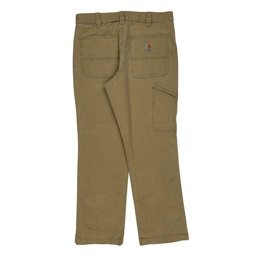 Carhartt Carpenter Trousers - 32W 30L Khaki Cotton