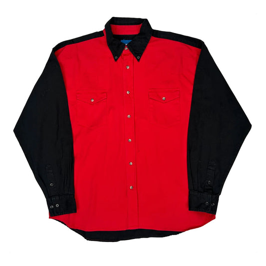 Vintage Wrangler Shirt - XL Red Cotton