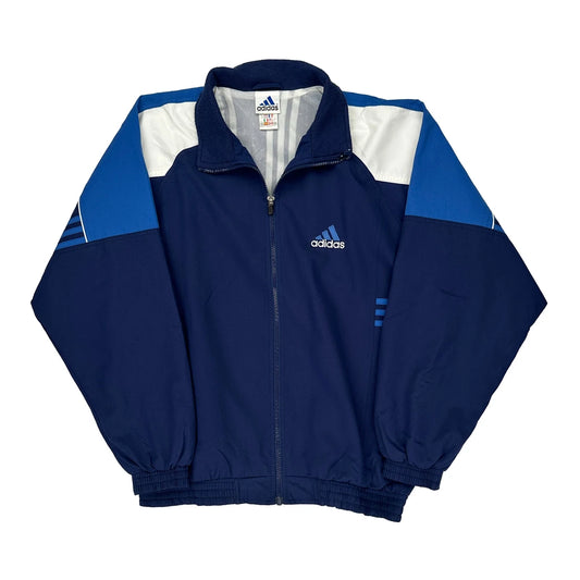 Adidas Track Jacket - Medium White Polyester