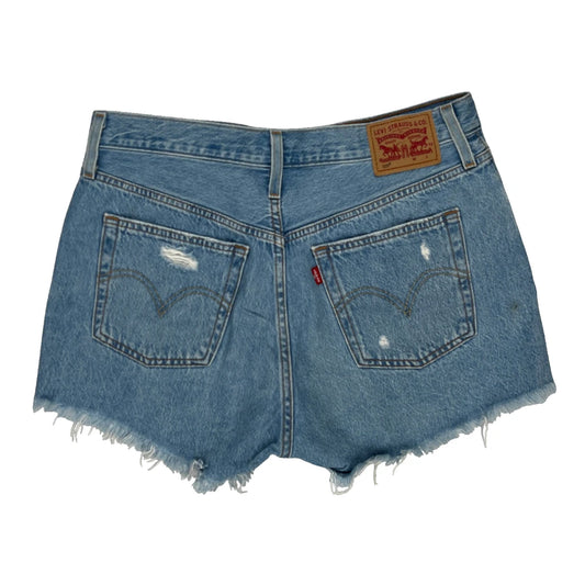 Levis Denim Shorts - 32W UK 12 Blue Cotton