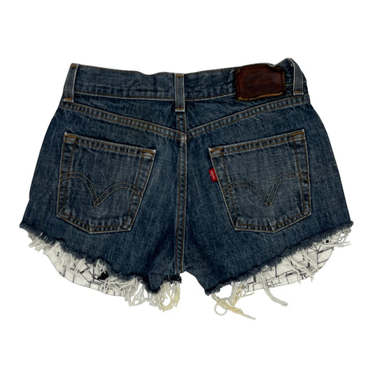 Levis Denim Shorts - 26W UK 6 Blue Cotton