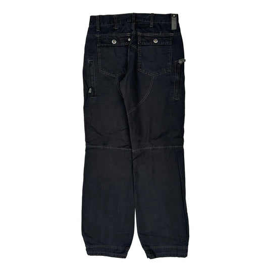Vintage G-Star Multi Pocket Utility Gore Cargo Trousers - 32W 33L Black Cotton