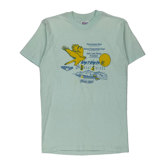 Great Strides Hanes Single Stitch T-Shirt - Medium Green Cotton Blend