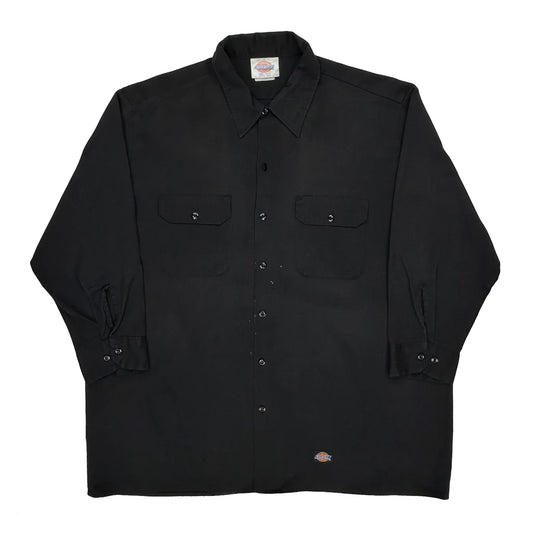Dickies Shirt - Large Black Cotton