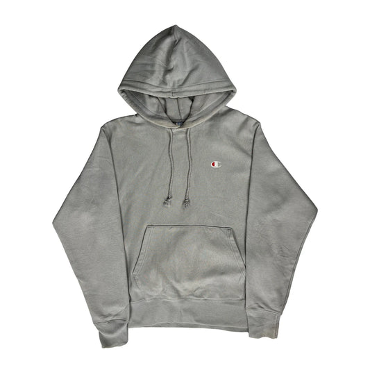 Vintage Reverse Weave Champion Hoodie - Medium Grey Cotton
