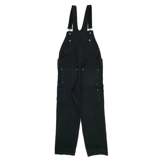 Vintage Carhartt Double Knee Dungarees - 38W 32L Black Cotton