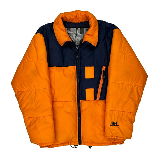 Helly Hansen Spellout Puffer - Small Navy Down And Feather