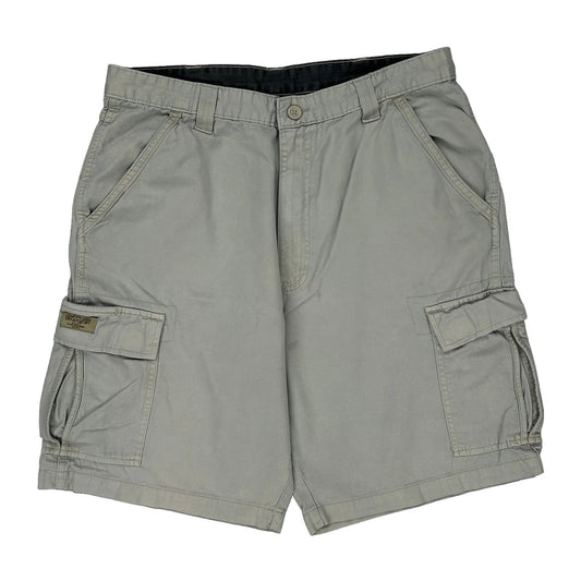 Wrangler Cargo Shorts - 32W 10L Grey Cotton