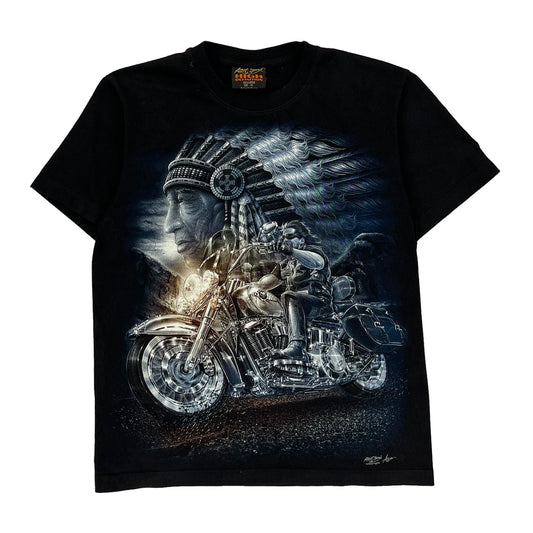 Rock Chang Graphic T-Shirt - Medium Black Cotton