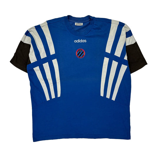 Club Brugge Adidas Football Football Shirt - Large Black Cotton