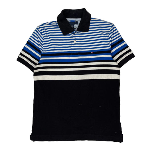 Vintage Tommy Hilfiger Slim Fit Polo Shirt - Medium Black Cotton