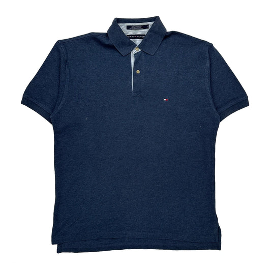 Vintage Tommy Hilfiger Polo Shirt - Large Blue Cotton