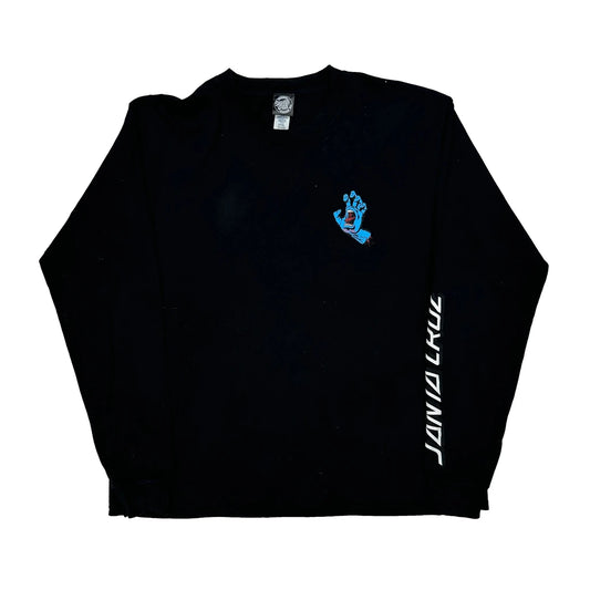 Santa Cruz Graphic Long Sleeve T-Shirt - XL Black Cotton