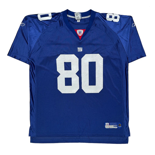 Vintage New York Giants Reebok Football Jersey - 2XL Blue Polyester