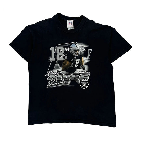 Age 16 Raiders Nfl Graphic T-Shirt - XL Black Cotton