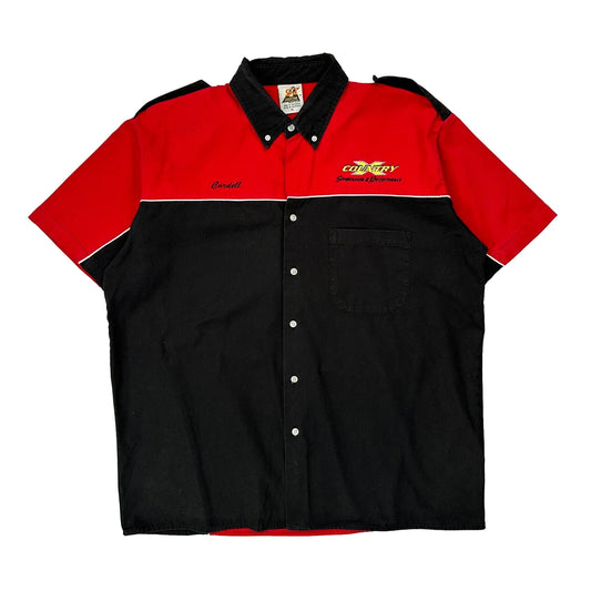 Country Suspension & Drivetrain Speed Zone Graphic Short Sleeve Shirt - XL Black Cotton