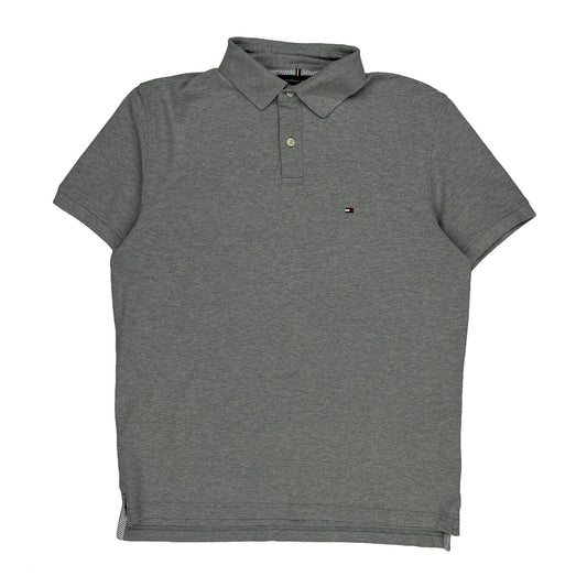 Tommy Hilfiger Polo Shirt - Medium Grey Cotton