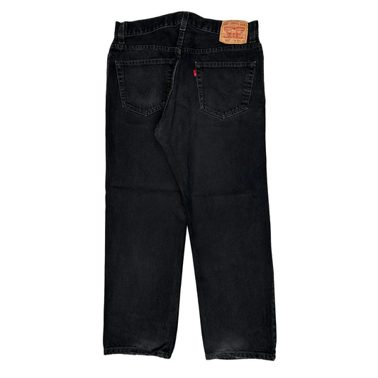 505 Levis Jeans - 36W 30L Black Cotton