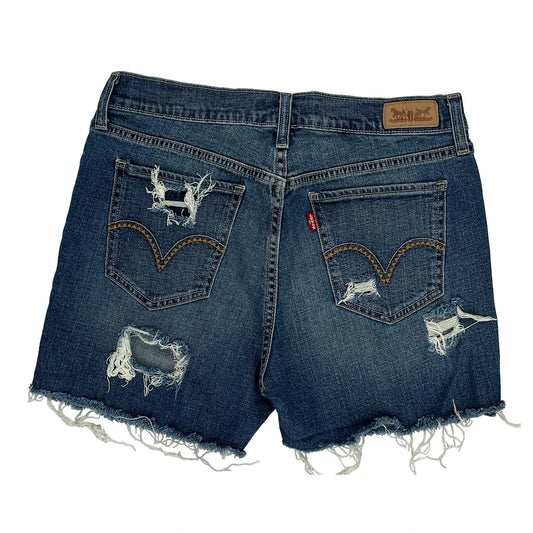 Levis Denim Shorts - 31W UK 12 Blue Denim