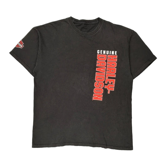 Genuine Harley Davidson T-Shirt - XL Black Cotton