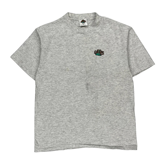 Born To Play Life Forms Single Stitch T-Shirt - XL Grey Cotton