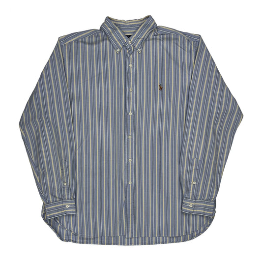 Ralph Lauren Striped Shirt - XL Blue Cotton