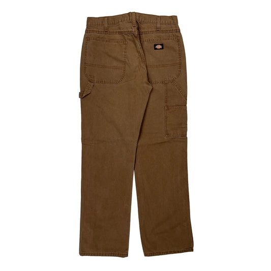 Dickies Carpenter Trousers - 31W 32L Brown Cotton