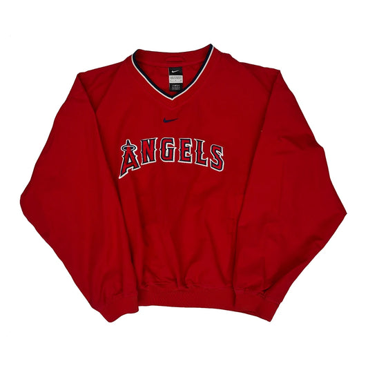 Vintage Angels Nike Mlb Windbreaker - Small Red Polyester