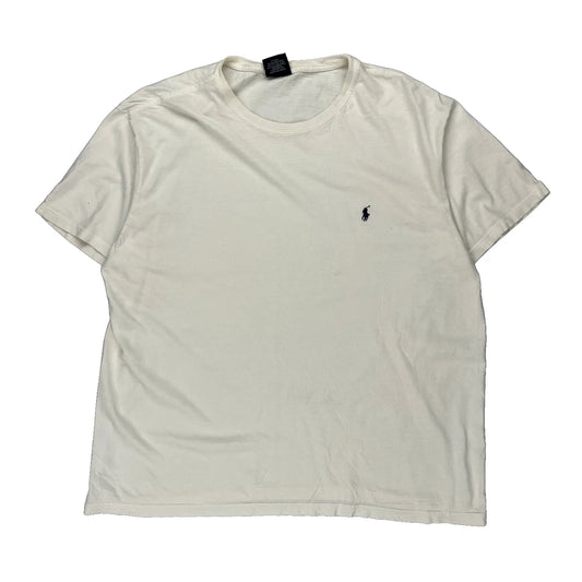 Polo By Ralph Lauren T-Shirt - Large White Cotton