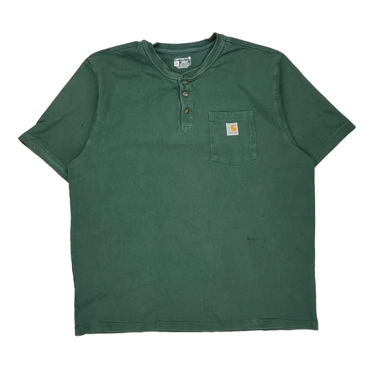 Carhartt T-Shirt - 2XL Green Cotton
