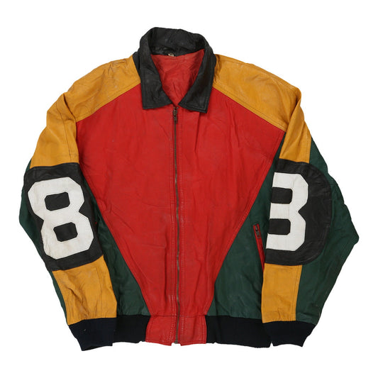 Vintage red Unbranded Leather Jacket - mens x-large