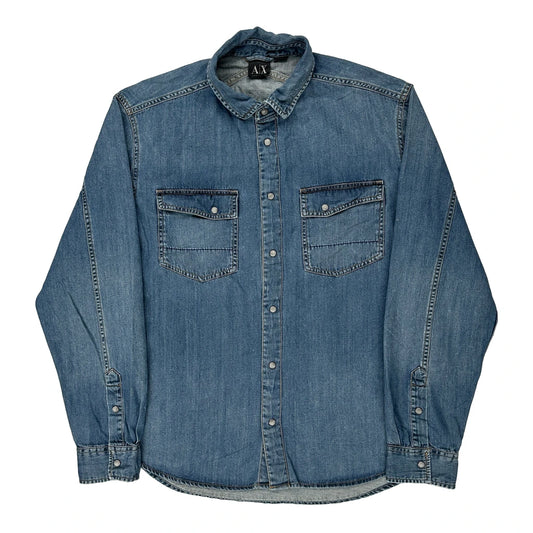 Armani Exchange Denim Shirt - XL Blue Denim
