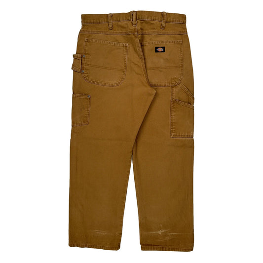 Vintage Dickies Carpenter Trousers - 33W 30L Brown Cotton
