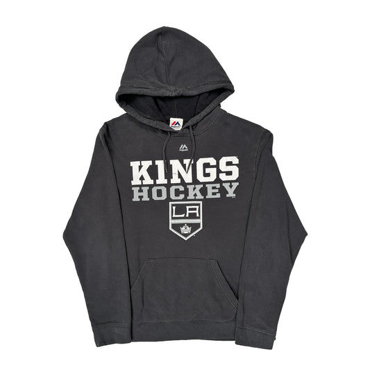 Kings Hockey Majestic Hoodie - Large Black Cotton