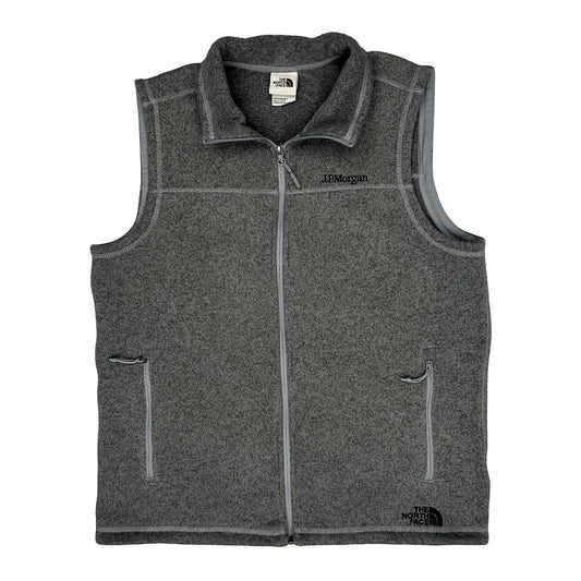 Vintage J.P. Morgan The North Face Gilet - Large Grey Polyester